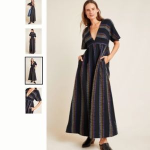 Anthropologie Striped Maxi Dress